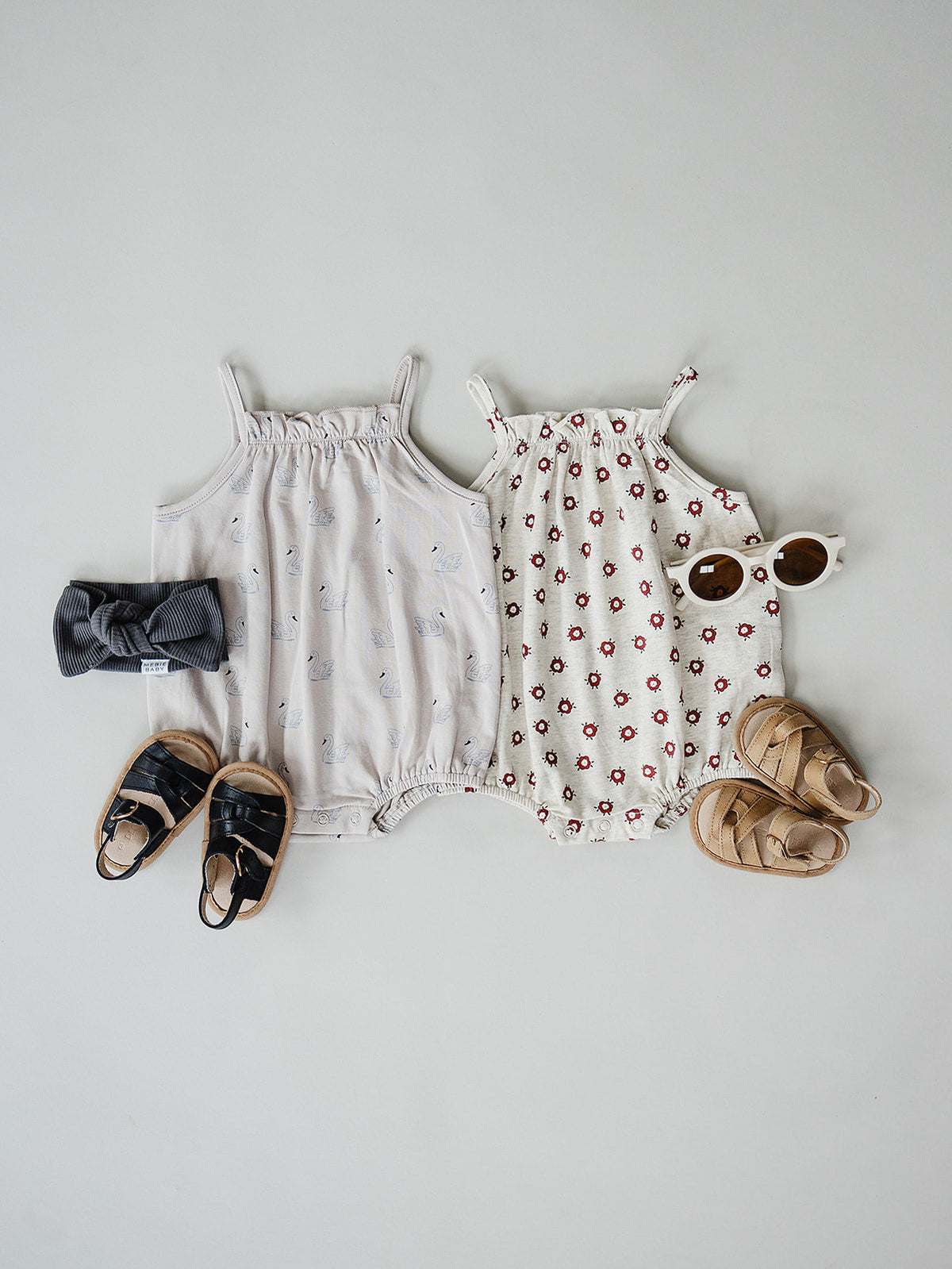 Swan Tank Bubble Romper